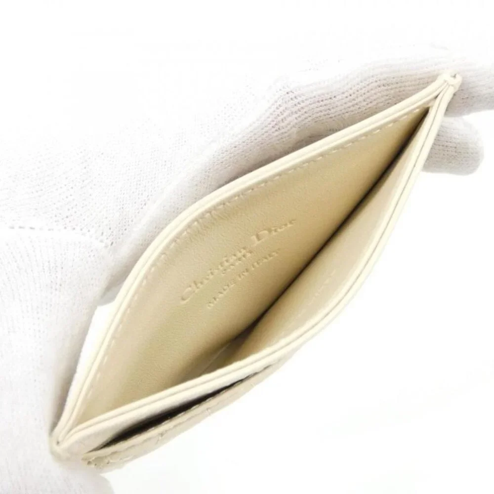 Christian Dior Lady Dior Frisia Card Case
